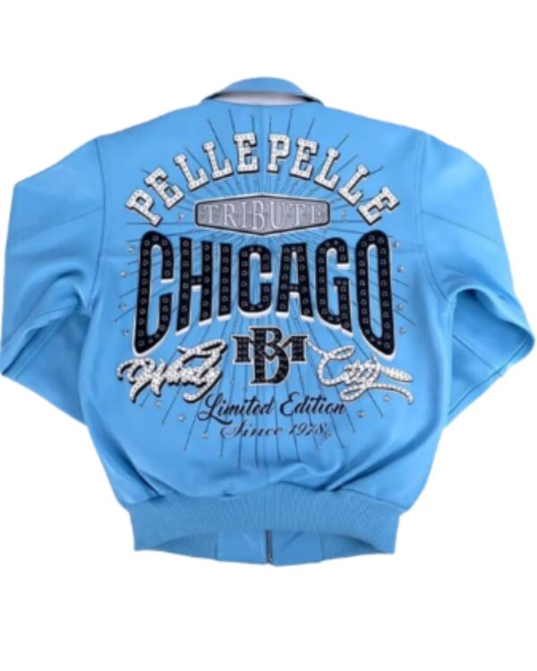 PellePelle "Chicago Windy City" Limited Edition Leather Bomber Jacket