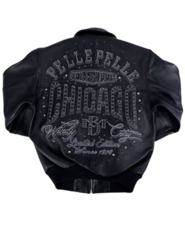 Premium PellePelle "Chicago Windy City" Limited Edition Leather Bomber Jacket