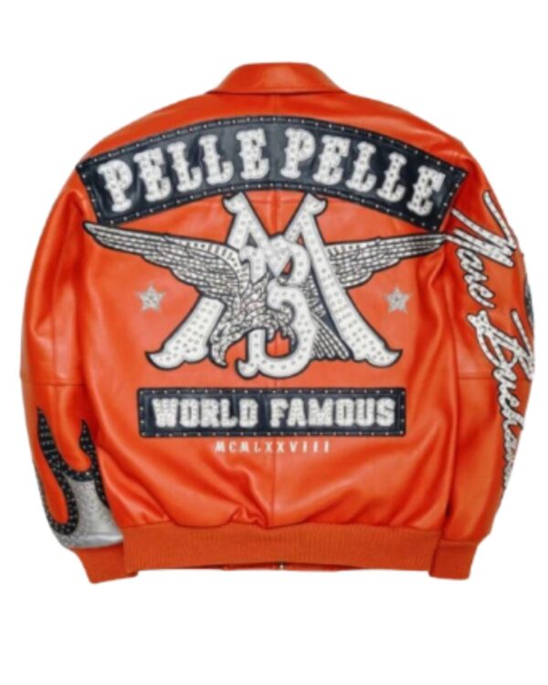 Premium PellePelle "World Famous" Limited Edition Leather Bomber Jacket