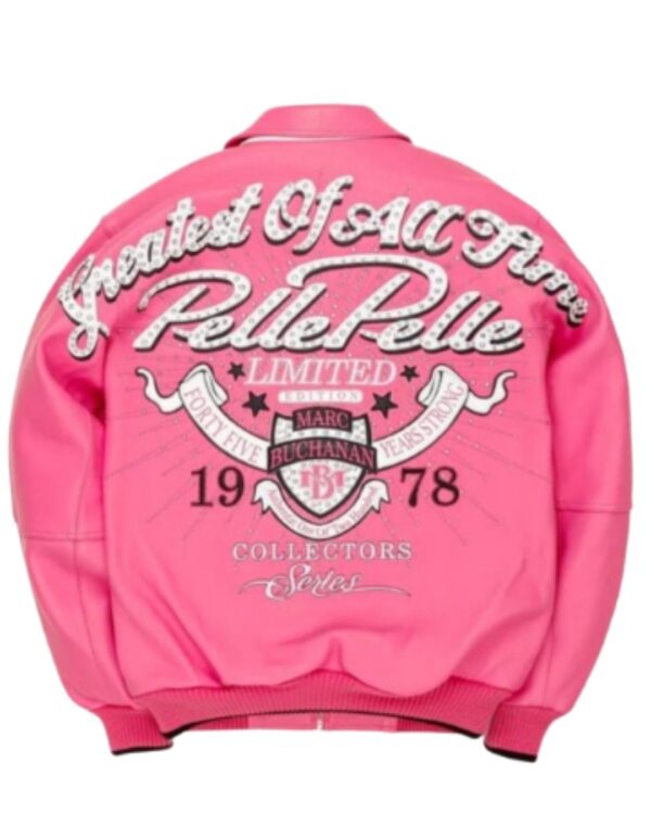 Premium PellePelle "Greatest Of All Time" Limited Edition Leather Bomber Jacket