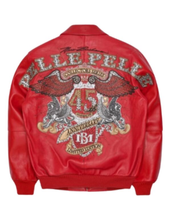 PellePelle "45th Anniversary Collectors Series" Red Bomber Jacket