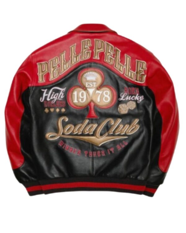 Premium PellePelle "Soda Club" Limited Edition Leather Bomber Jacket