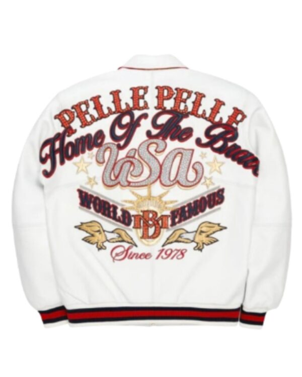 PellePelle "Home of the Brave" USA Limited Edition Leather Bomber Jacket