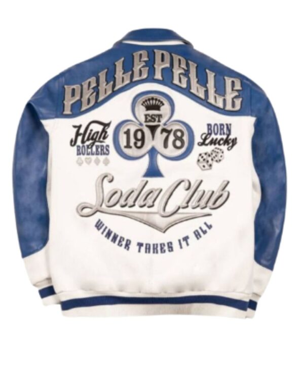 Premium PellePelle "Soda Club" Bomber Leather Jacket