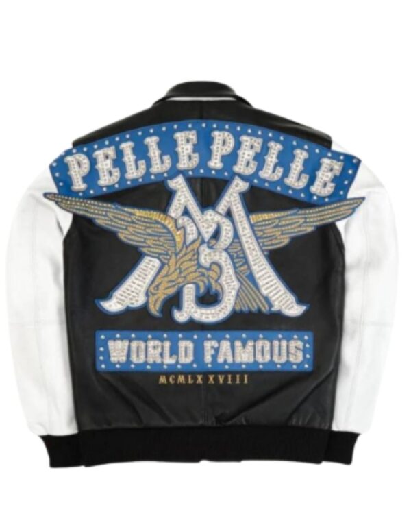 Premium PellePelle "World Famous" Bomber Leather Jacket