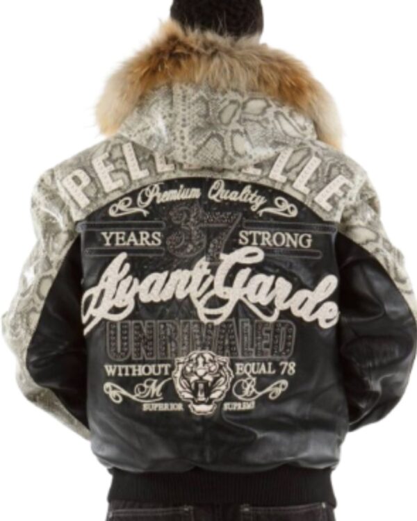 PellePelle "Avant Garde" 37 Years Strong Hooded Bomber Jacket