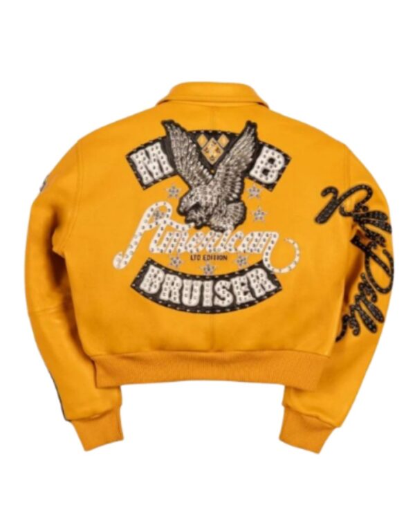 Premium PellePelle American Bruiser Limited Edition Leather Bomber Jacket