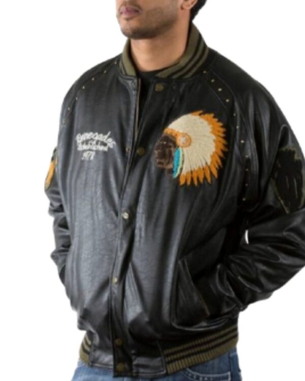 PellePelle Renegades Black and Olive bomber Jacket