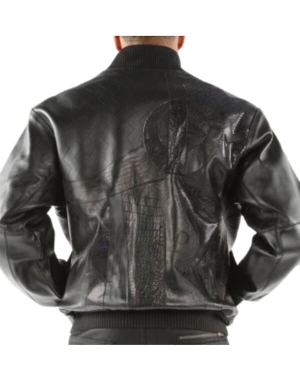 PellePelle All-Black cow leather Bomber Jacket
