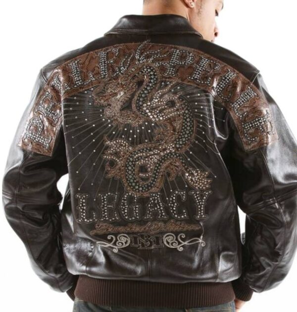 PellePelle Legacy Brown Leather Bomber Jacket