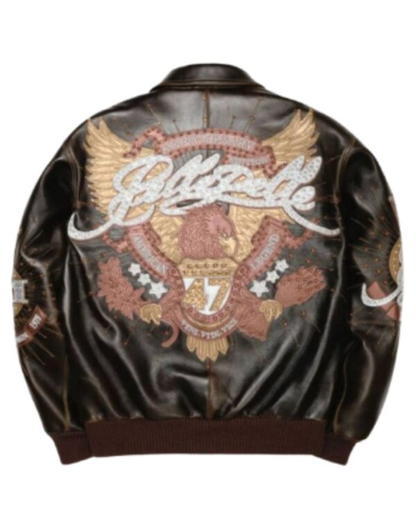 Pelle Pelle Men's Heritage 47 anniversary Leather Jacket – Embroidered Statement Bomber