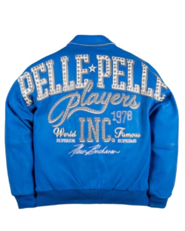 PellePelle "Players INC 1978" Blue Bomber Jacket