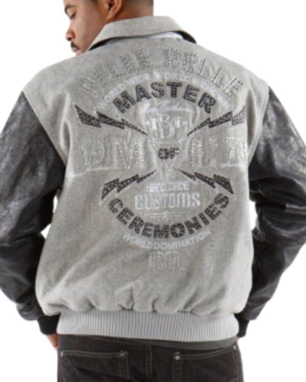 PellePelle "Master of Ceremonies 1978" Grey and Black varsity Jacket