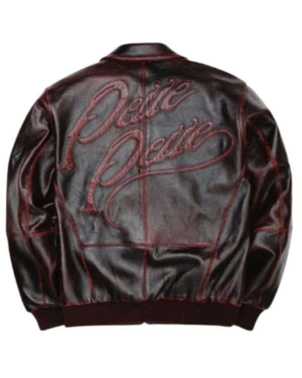 PellePelle Marc Buchanan Buffed Dark Brown Bomber Jacket